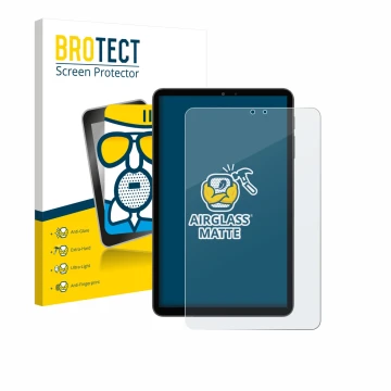 Face avant d’un emballage produit avec le logo de la marque BROTECT. À côté, l’appareil Alldocube iPlay 70 mini Pro est représ
