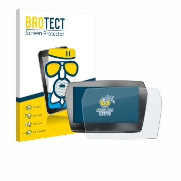 Face avant d’un emballage produit avec le logo de la marque BROTECT. À côté, l’appareil Voge 625 2025 est représenté avec la p