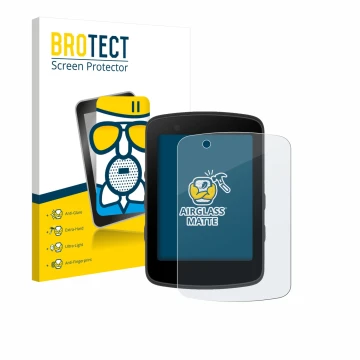 Face avant d’un emballage produit avec le logo de la marque BROTECT. À côté, l’appareil Bryton Rider 550 est représenté avec l