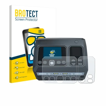 Face avant d’un emballage produit avec le logo de la marque BROTECT. À côté, l’appareil SkyRc D750 Mix est représenté avec la 