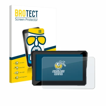 Face avant d’un emballage produit avec le logo de la marque BROTECT. À côté, l’appareil Carpuride W702S Pro 7