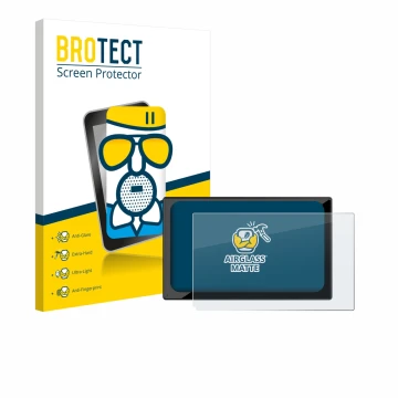 Face avant d’un emballage produit avec le logo de la marque BROTECT. À côté, l’appareil Carpuride V9 9