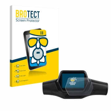 Face avant d’un emballage produit avec le logo de la marque BROTECT. À côté, l’appareil Segway Ninebot ZT3 Pro D est représent