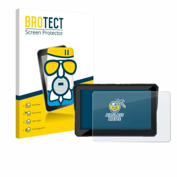 Face avant d’un emballage produit avec le logo de la marque BROTECT. À côté, l’appareil Carpuride W502 Pro 5