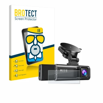 Face avant d’un emballage produit avec le logo de la marque BROTECT. À côté, l’appareil Redtiger F7NP est représenté avec la p