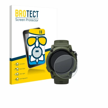 Face avant d’un emballage produit avec le logo de la marque BROTECT. À côté, l’appareil Coros NOMAD est représenté avec la pro