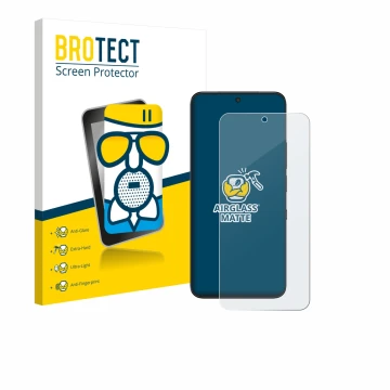 Face avant d’un emballage produit avec le logo de la marque BROTECT. À côté, l’appareil TCL NXTPAPER 60 Ultra est représenté a