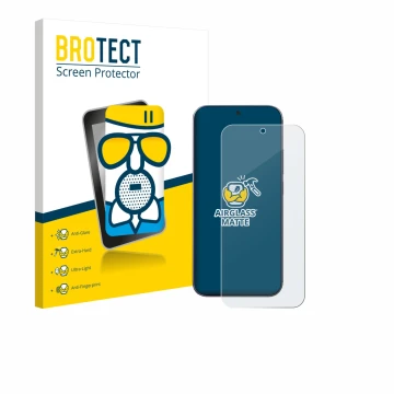 Face avant d’un emballage produit avec le logo de la marque BROTECT. À côté, l’appareil Xiaomi 17 Pro Max est représenté avec 