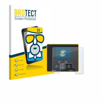 Face avant d’un emballage produit avec le logo de la marque BROTECT. À côté, l’appareil Junsi iCharger DX12 est représenté ave