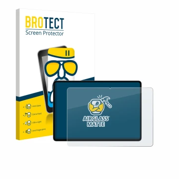 Face avant d’un emballage produit avec le logo de la marque BROTECT. À côté, l’appareil Honor Magicpad 3 Pro est représenté av