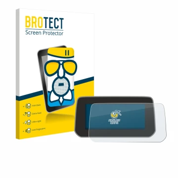 Face avant d’un emballage produit avec le logo de la marque BROTECT. À côté, l’appareil Mazda CX-5 2020 est représenté avec la