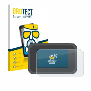 Face avant d’un emballage produit avec le logo de la marque BROTECT. À côté, l’appareil Honda Forza 750 2025 est représenté av