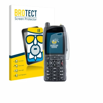 Face avant d’un emballage produit avec le logo de la marque BROTECT. À côté, l’appareil Sepura SC2020 est représenté avec la p