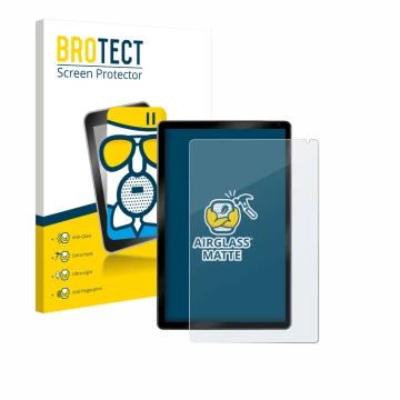 Face avant d’un emballage produit avec le logo de la marque BROTECT. À côté, l’appareil Yicty C108 10.1