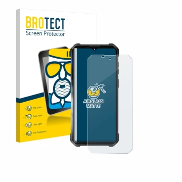 Face avant d’un emballage produit avec le logo de la marque BROTECT. À côté, l’appareil Oukitel WP53 Pro est représenté avec l