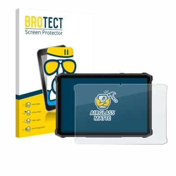 Face avant d’un emballage produit avec le logo de la marque BROTECT. À côté, l’appareil Ulefone Armor Pad 5 Ultra est représen