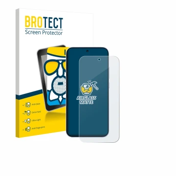 Face avant d’un emballage produit avec le logo de la marque BROTECT. À côté, l’appareil Oppo Reno 15 est représenté avec la pr