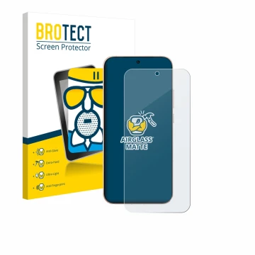 Face avant d’un emballage produit avec le logo de la marque BROTECT. À côté, l’appareil Oppo Reno 15 Pro est représenté avec l