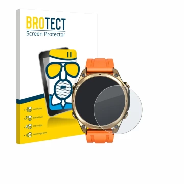 Face avant d’un emballage produit avec le logo de la marque BROTECT. À côté, l’appareil Doogee Anywise W1 est représenté avec 