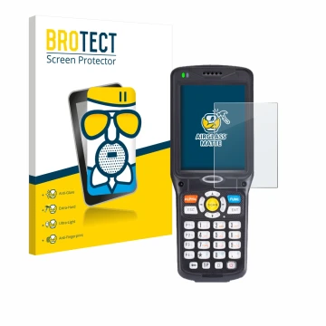 Face avant d’un emballage produit avec le logo de la marque BROTECT. À côté, l’appareil Unitech HT510A est représenté avec la 