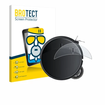 Face avant d’un emballage produit avec le logo de la marque BROTECT. À côté, l’appareil Roborock Saros 10R est représenté avec