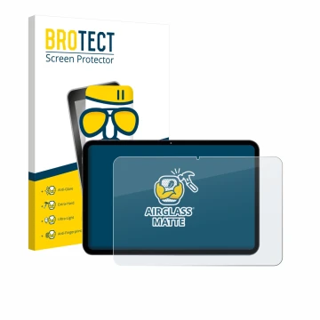 Face avant d’un emballage produit avec le logo de la marque BROTECT. À côté, l’appareil VekfulPC T60 Pro 13.4