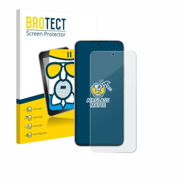 Face avant d’un emballage produit avec le logo de la marque BROTECT. À côté, l’appareil Honor X70 est représenté avec la prote