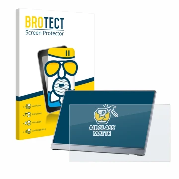 Face avant d’un emballage produit avec le logo de la marque BROTECT. À côté, l’appareil Arzopa Z3FC 16.1