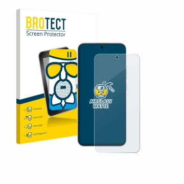 Face avant d’un emballage produit avec le logo de la marque BROTECT. À côté, l’appareil Oppo A6 Pro 4G est représenté avec la 