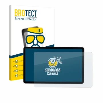 Face avant d’un emballage produit avec le logo de la marque BROTECT. À côté, l’appareil MG S5 EV 12.8