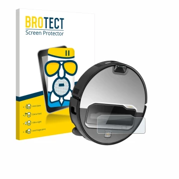 Face avant d’un emballage produit avec le logo de la marque BROTECT. À côté, l’appareil Roborock Saros Z70 est représenté avec