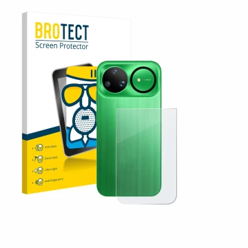 Face avant d’un emballage produit avec le logo de la marque BROTECT. À côté, l’appareil Huawei Nova 15 Ultra (Arrière) est rep