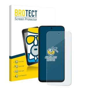 Face avant d’un emballage produit avec le logo de la marque BROTECT. À côté, l’appareil Oppo A6t est représenté avec la protec