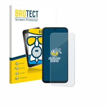 Face avant d’un emballage produit avec le logo de la marque BROTECT. À côté, l’appareil Oppo A6t Pro est représenté avec la pr