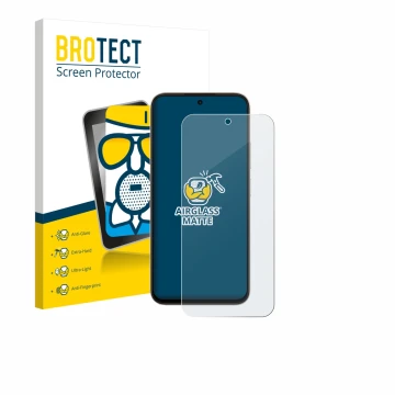 Face avant d’un emballage produit avec le logo de la marque BROTECT. À côté, l’appareil Oppo A6c est représenté avec la protec