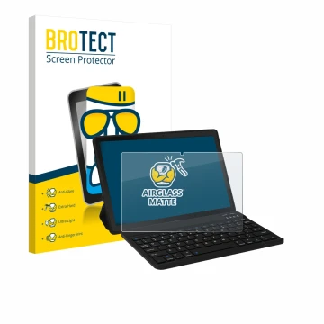 Face avant d’un emballage produit avec le logo de la marque BROTECT. À côté, l’appareil Laptok YXPA7LBK 11