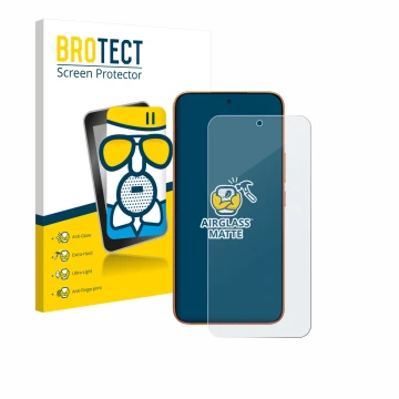 Face avant d’un emballage produit avec le logo de la marque BROTECT. À côté, l’appareil Xiaomi Redmi Turbo 5 Max est représent