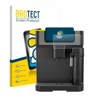 Face avant d’un emballage produit avec le logo de la marque BROTECT. À côté, l’appareil Grundig KVA 7230 est représenté avec l