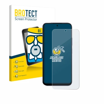 Face avant d’un emballage produit avec le logo de la marque BROTECT. À côté, l’appareil Oppo A6x 4G est représenté avec la pro