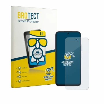Face avant d’un emballage produit avec le logo de la marque BROTECT. À côté, l’appareil Oppo A6k est représenté avec la protec