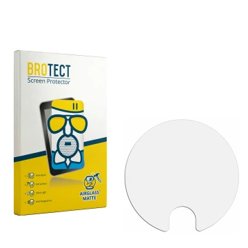 Face avant d’un emballage produit avec le logo de la marque BROTECT. À côté se trouve la protection d’écran correspondante.
