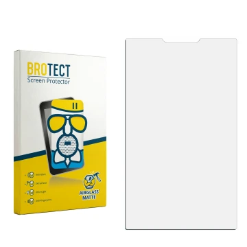 Face avant d’un emballage produit avec le logo de la marque BROTECT. À côté se trouve la protection d’écran correspondante.