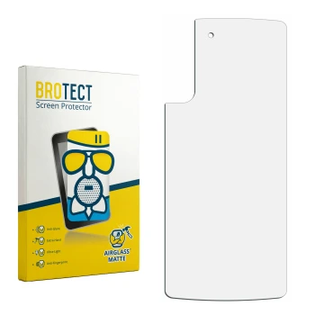 Face avant d’un emballage produit avec le logo de la marque BROTECT. À côté se trouve la protection d’écran correspondante.