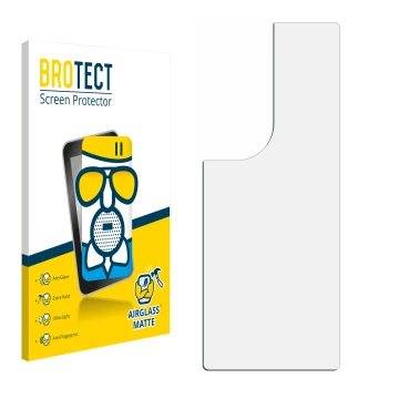 Face avant d’un emballage produit avec le logo de la marque BROTECT. À côté se trouve la protection d’écran correspondante.