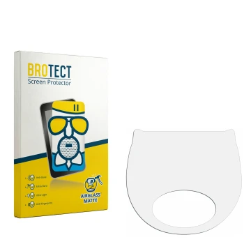Face avant d’un emballage produit avec le logo de la marque BROTECT. À côté se trouve la protection d’écran correspondante.