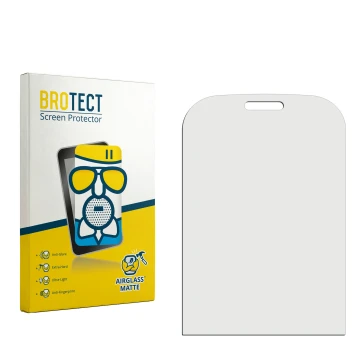 Face avant d’un emballage produit avec le logo de la marque BROTECT. À côté se trouve la protection d’écran correspondante.