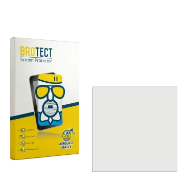 Face avant d’un emballage produit avec le logo de la marque BROTECT. À côté se trouve la protection d’écran correspondante.
