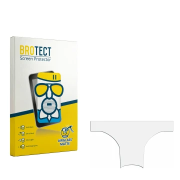 Face avant d’un emballage produit avec le logo de la marque BROTECT. À côté se trouve la protection d’écran correspondante.