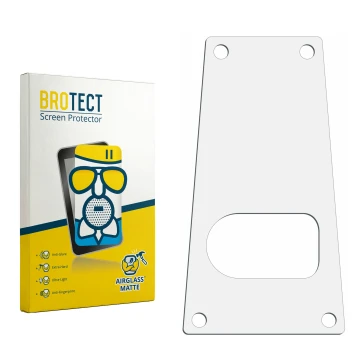 Face avant d’un emballage produit avec le logo de la marque BROTECT. À côté se trouve la protection d’écran correspondante.