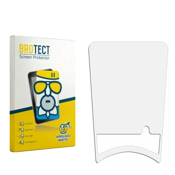 Face avant d’un emballage produit avec le logo de la marque BROTECT. À côté se trouve la protection d’écran correspondante.